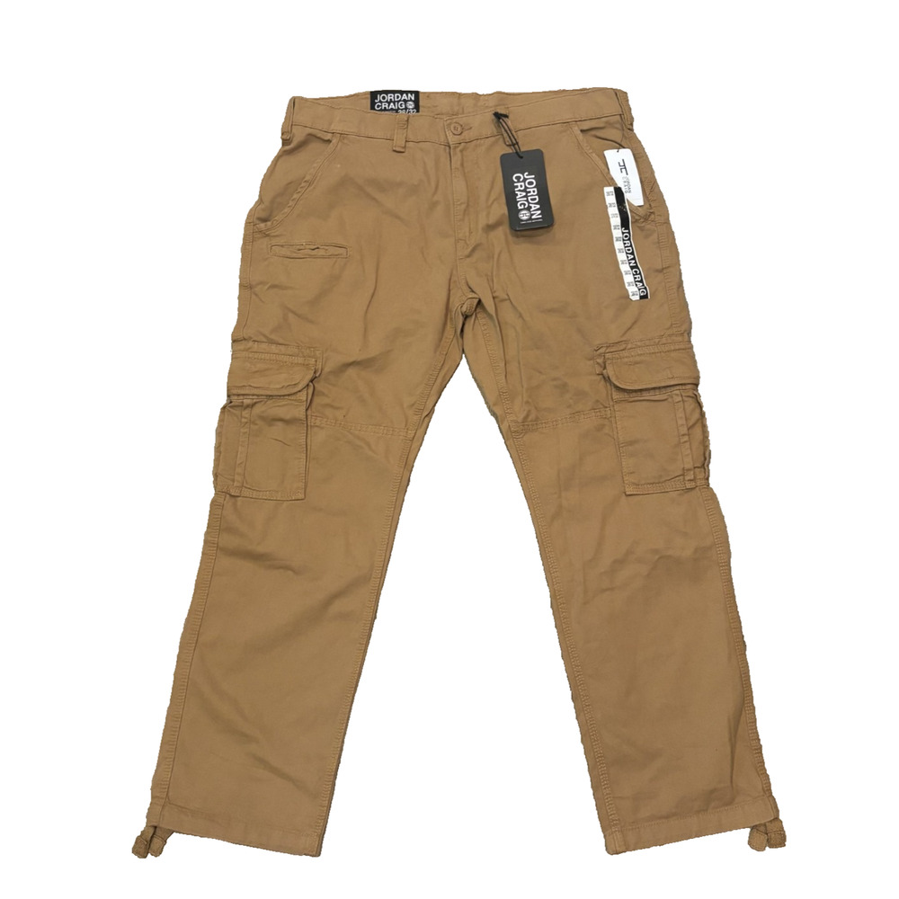JORDAN CRAIG MENS XAVIER OG TAPERED CARGO KHAKI PANTS SIZE 38X32 NWT